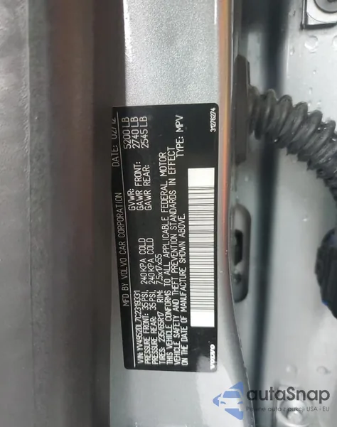 2012 Volvo Xc60 3.2 z USA, uszkodzony, nr VIN YV4952DL7C2319331